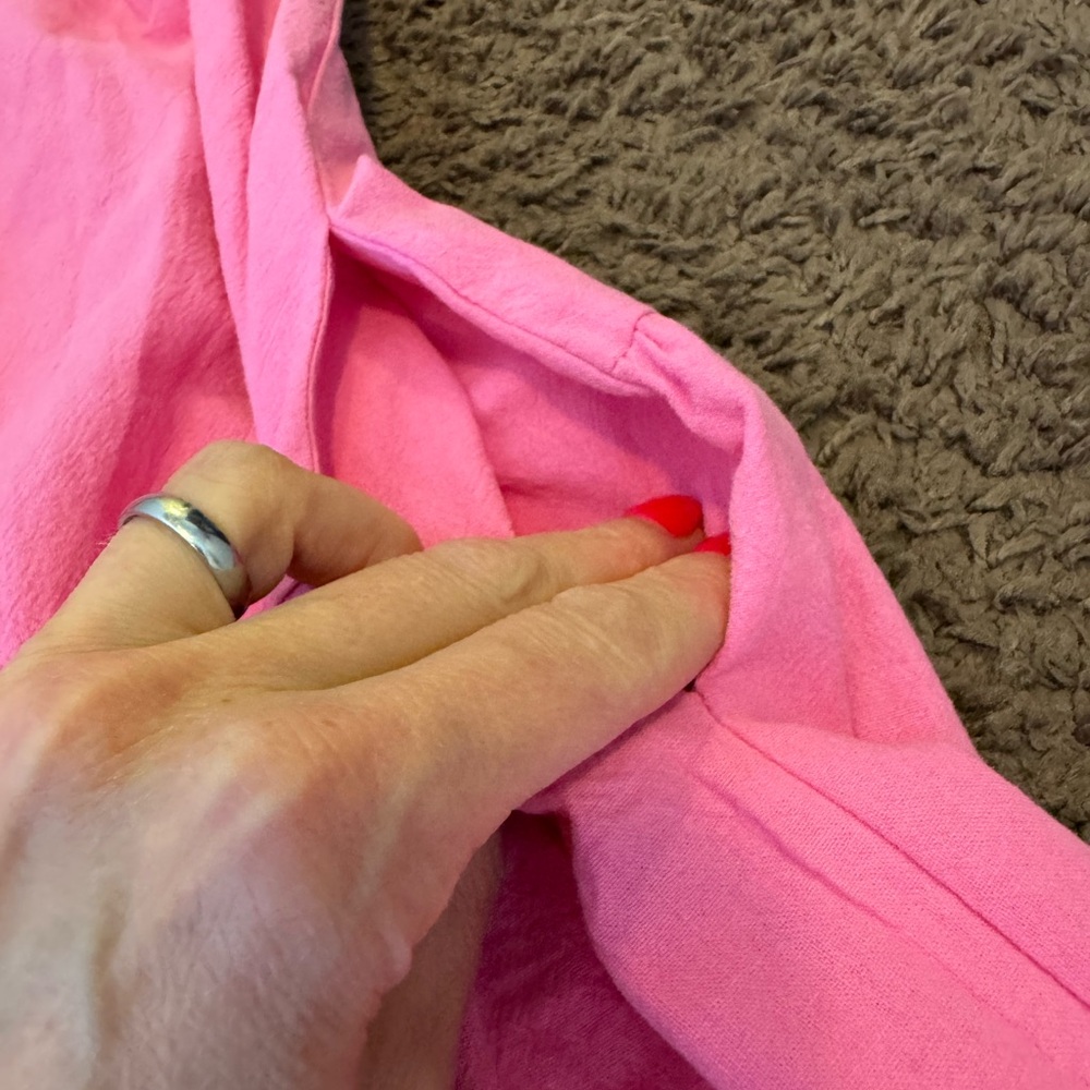 La February Boutique Belen Midi Pink Dress Cotton Poplin Sleeveless M NEW $69 - Picture 8 of 10